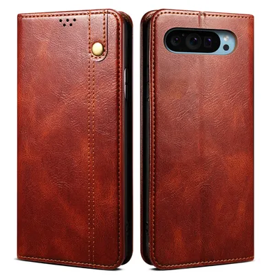 Produktbild von Hülle für Google Pixel 10 Pro XL Leder Brieftasche Schutzhülle mit Standfunktion Rot