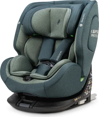 A studio shot of a car seat.