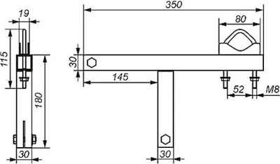 Produktbild von TechniSat Masthalter für Schornstein ohne Bohrung für 28-50mm Mast