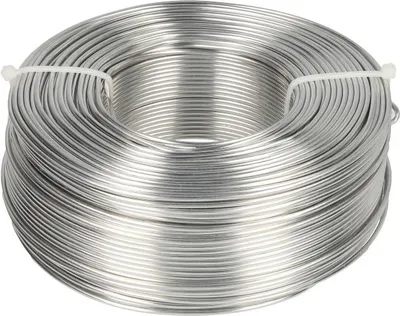 Produktbild von Novaliv Aluminiumdraht Ø 2,0mm I Basteldraht silber I Alu Draht zum Basteln  Blumendraht Metalldraht Biegedraht Schmuckdraht