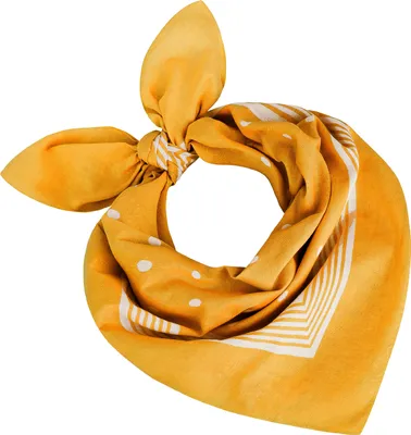 Tobeni 000803 Bandana mit Punkte Nickituch in 100 Baumwolle Gelb