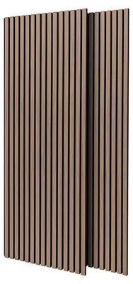 Immagine prodotto di Mozart - Set di 2 pannelli fonoassorbenti decorativi in legno 235x60 cm, marrone chiaro