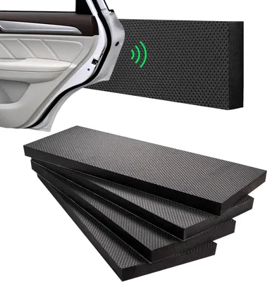 Productafbeelding van Garages Wandbescherming - Autodeur Randbescherming - Auto's Parkeren - Schokabsorberende Schuimplaat - 40 x 15 cm - Zwart