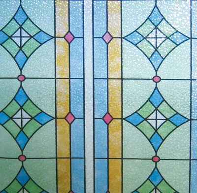 Produktbild von LINEA Fix Dekorfolie statische Fensterfolie Buntglasdekor GE-4603 92 x 150 cm