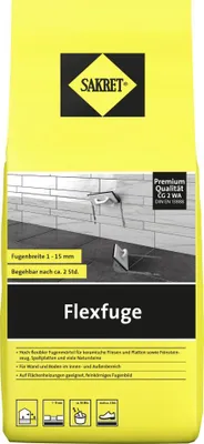 Produktbild von SAKRET Flexfuge 1 - 15 mm weiß 5 kg