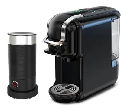 Image de Machine à café/mousseur à lait - Noir - Café - Machine à café - Design 5-en-1