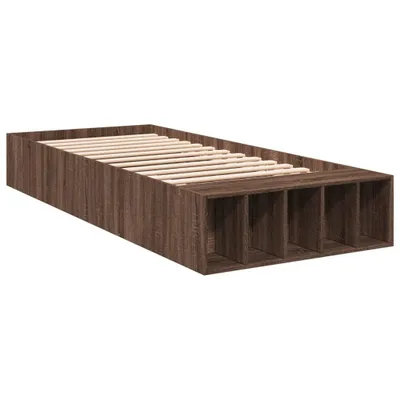Produktbild von Bettgestell Braun Eichen-Optik 100x200 cm Holzwerkstoff
