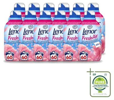 Produktbild von 12 x Lenor Fresh Air Bloesem Weichspüler - 840 ml - Großpackung - 12 Stücke