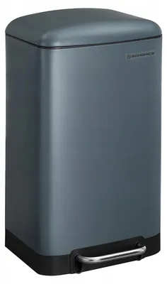 Image de Songmics Poubelle Haute Élégante Inox 30L Fermeture Silencieuse Grise