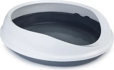 Produktbild von Savic Figaro, Katze, Offene Katzentoilette, Grau, Weiß, Haken, 555 mm, 485 mm