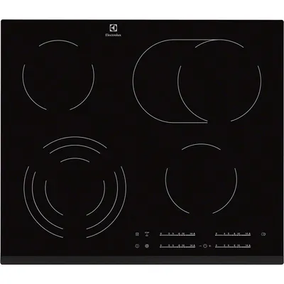 Produktbild von Electrolux EHF6547FXK Płyta do zabudowy czarna 4 strefy / strefy