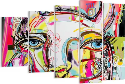 Produktbild von Bild auf Leinwand - Leinwandbild - Abstraktion modern - 150x100cm - Wand Bild - Wanddeko - Leinwanddruck - Bilder - Kunstdruck - Wanddekoration - Leinwand bilder - Wandkunst - EG150x100-4011