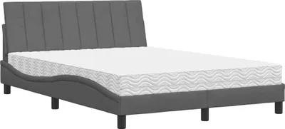 Immagine prodotto di Letto con Materasso Hanko Grigio Scuro 120x200 cm Tessuto