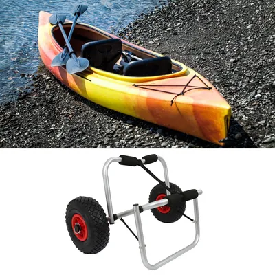 Produktbild von Jopassy Kajakwagen Kanuwagen Surfwagen Aluminium Kajak Kanu Bootstrailer Alu