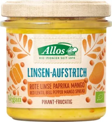 Produktbild von Linsen-Aufstrich - Rote Linse Paprika Mango 140g