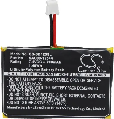 Produktbild von TECHTEK Akku Kompatibel mit [SportDog] HoundHunter SD-3225 SR-300 receiver, ProHunter SD-2525 SR-300 receiver, SD-1225 Trainer Receiver, SD-1225E Rec