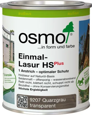 Produktbild von Osmo Einmal-Lasur HS Plus 750 ml quarzgrau