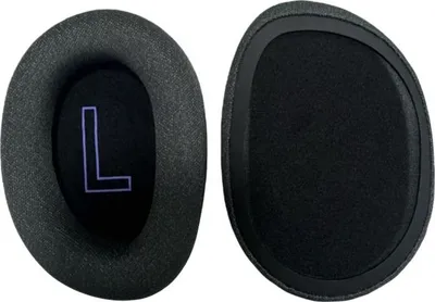 Produktbild von INF Ersatz Ohrpolster Stoff für Logitech G G522 Kopfhörer - 2er Pack Dunkelgrau