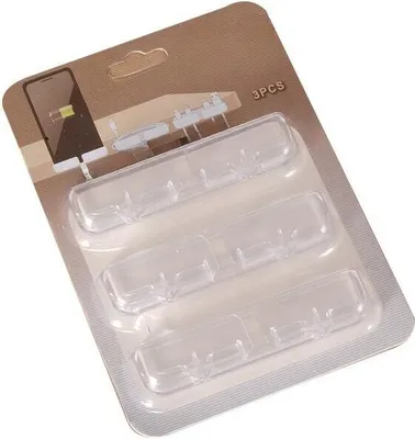 Immagine prodotto di INF Organizzatore di cavi da tavolo Clip per archiviazione cavi USB Avvolgitore per cavi Trasparente