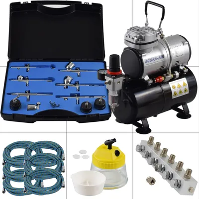 Produktbild von Agora-Tec® Airbrush Komplett-Set PROFI XXIII.2