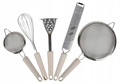 Produktbild von 5-teiliges Küchenhelfer-Set aus Edelstahl