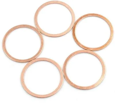 Obrázek produktu pro Sada 5 měděných těsnících kroužků, průměr 32 mm
