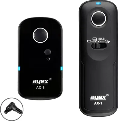 Produktbild von Funk Fernauslöser AX-1 N3 Canon EOS R5 1D X Mark II 5D Mark IV 5DS 6D 7D Mark II Auslösung Serie Bulb Delay