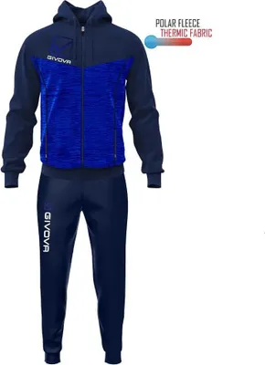 Produktbild von Givova Visa Melange Trainingsanzug Blau 8-10 Years Kinder Blau 8-10 Years