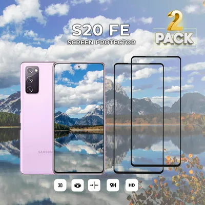 Obrázok produktu pre 2-balenie Samsung Galaxy S20 FE Ochranné sklo na displej - Tvrdené sklo 9H - Super kvalita 3D