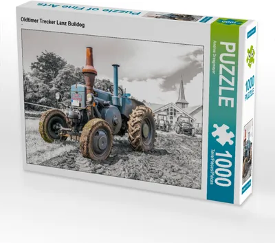 Produktbild von CALVENDO Puzzle Oldtimer Trecker Lanz Bulldog | 1000 Teile Lege-Größe 64x48cm Foto-Puzzle für glückliche Stunden