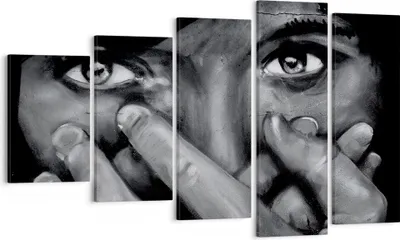 Produktbild von Bild auf Leinwand - Leinwandbild - Graffiti Wand Farbe Malerei - 100x60cm - Wand Bild - Wanddeko - Leinwanddruck - Bilder - Kunstdruck - Wanddekoration - Leinwand bilder - Wandkunst - EG100x60-0459