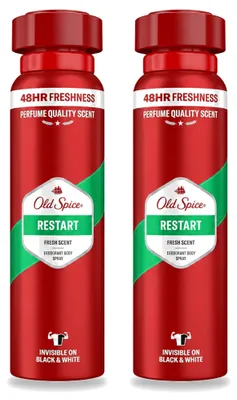 Produktbild von 2 x Old Spice Deospray Restart - 150 ml - Vorteilspackung - 2 Stücke