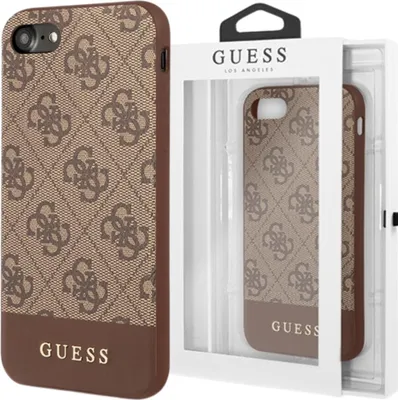 Image de Guess Guhci8G4Glbr Iphone 7/8/Se 2020/ Se 2022 Brązowy/Brown Hard Case 4G Stripe Collection