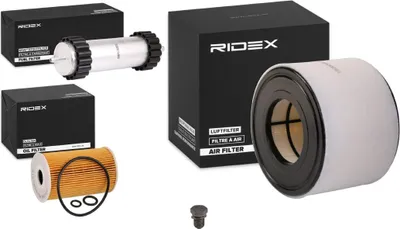 Produktbild von RIDEX Filterset Inspektionspaket Filtersatz für AUDI A6 Avant (4G5, 4GD, C7) A6 Limousine (4G2, 4GC, C7)
