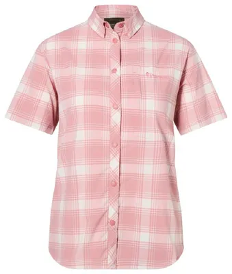 Produktbild von Pinewood 3121 Abisko Wanderbluse Damen Kurzarm L.Pink/White (850) L