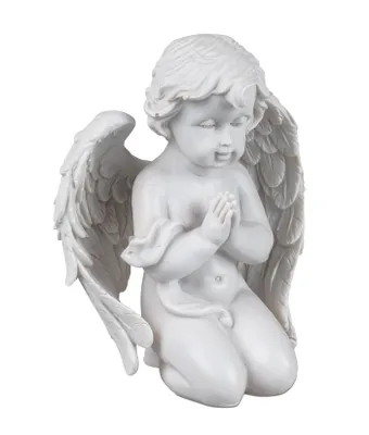 Produktbild von Engel Deko kniender Schutzengel Weihnachtsengel Skulptur Figur Objekt Elfe Fee