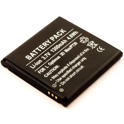 Produktbild von Akku für LG Electronics LS696 Li-Ion 3,7 Volt 1300 mAh schwarz.