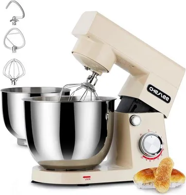 Image de Robot ménager - Batteur sur socle 1500 W - 4,5 l et 5,5 l en acier inoxydable