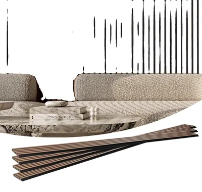 Immagine prodotto di VEVOR pannelli acustici, pannelli acustici, 2400 x 200 mm, pannelli da parete in legno MDF per pareti interne moderne, pannelli da parete in finto noce, set da 4