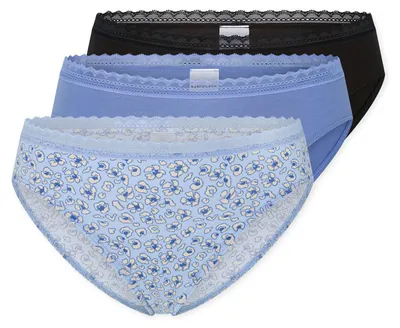 Image de Schiesser, lot de 3 slips pour femmes, modèle Rio, taille 40, assortis (couleurs variées)