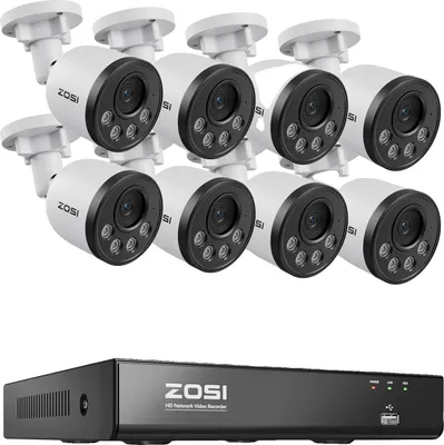 Produktbild von Sicherheitskamerasystem, 4K UHD, intelligente Erkennung, 8CH 8MP 8 Kameras, 2T
