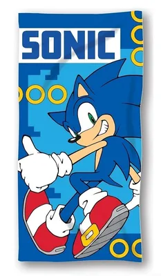 Immagine prodotto di Telo da spiaggia in cotone per bambini 70x140 Sonic son