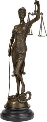 Image de Moritz Statue en bronze Lady Justice Hauteur 40 cm 2,7 kg Sculpture Statue Antique