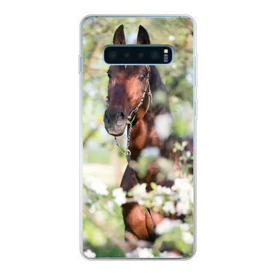 Produktbild von MuchoWow® Handyhülle Schutzhülle Hülle für Samsung Galaxy S10 Lite Pferde - Blüte - Frühling - Tiere Silikon Softcase Handy Hülle - Schutz