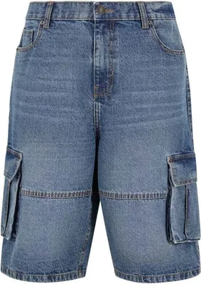 Produktbild von Urban Classics Short Herren Relaxed Denim Cargo Shorts blau 34