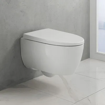Produktbild von Geberit iCon Wand-WC Tiefspüler Set, verkürzte Ausladung, TurboFlush, mit WC-Sitz