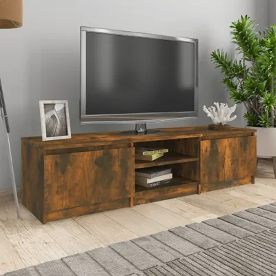 Produktbild von The Living Store TV-Schrank Räuchereiche 140x40x35,5 cm Holzwerkstoff
