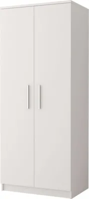 Produktbild von MOEBLO Drehtürenschrank MARSALA 2D – Kleiderschrank 2-türig Schrank Garderobe Schlafzimmer (BxHxT): 80x193x50 cm - Weiß