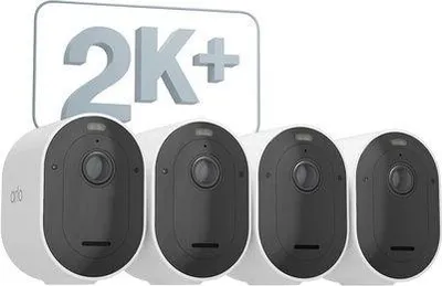 Produktbild von Arlo Pro 5 2K+ Überwachungskamera, Farb Nachtsicht, 4 Kameras, Dualband WLAN, 160° Sichtfeld
