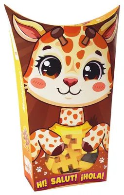 Zdjęcie produktu dla Klocki wafle mini PocketPets Żyrafa 06880